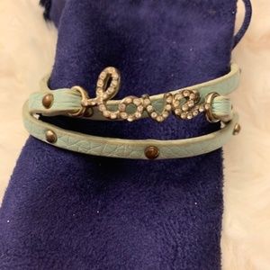 Leather Strap LOVE Braclet